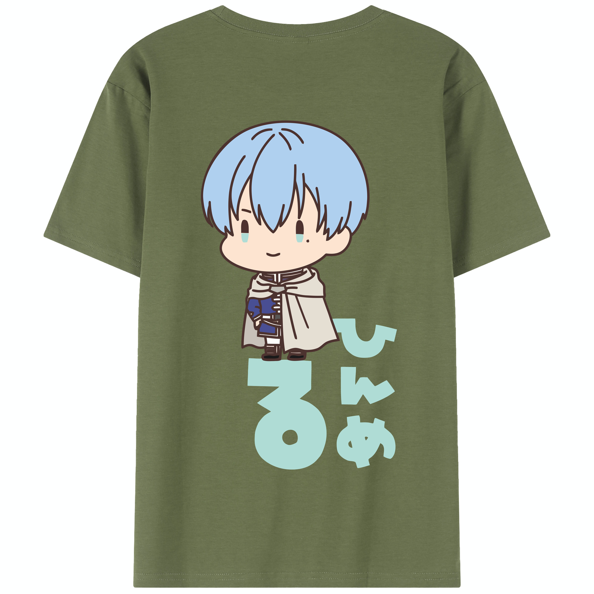 （画像用） 葬送のフリーレン Frieren 綿100％半袖Tシャツ（背面プリント）